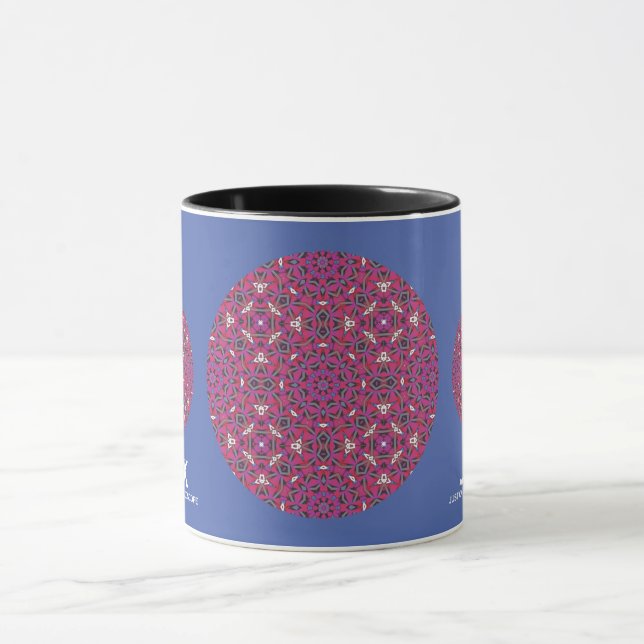 Caneca Arte caleidoscópio do nono volume onze (Centro)