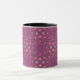 Caneca Arte caleidoscópio do volume nove