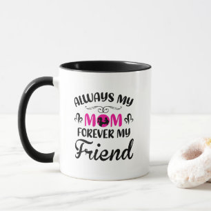 Caneca Arte com palavras de Amiga Mãe Fofa