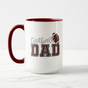 Caneca Arte com palavras de esportes de futebol legal par