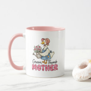 Caneca Arte com palavras de ganso para mães jardineiras f