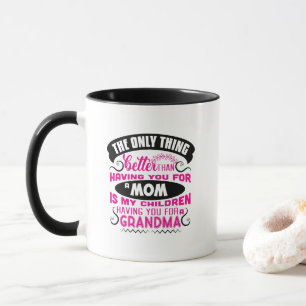 Caneca Arte com palavras de Mãe Avó Fofa