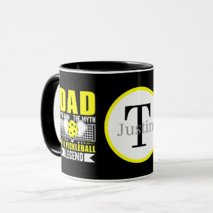 Caneca Arte com palavras de Pai de Pickleball Legal