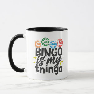 Caneca Arte com palavras engraçadas de Bingo