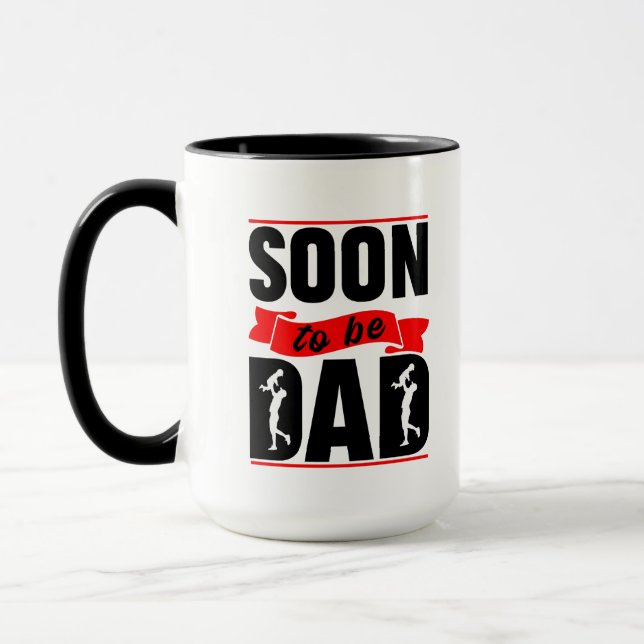 Caneca Arte com palavras legais para futuro pai (Esquerda)