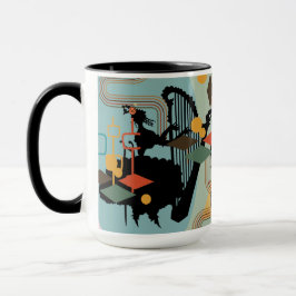 Caneca Arte Contemporânea Deco Vintage Design Mug