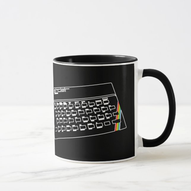 Caneca Arte da linha do Espectro ZX (Direita)