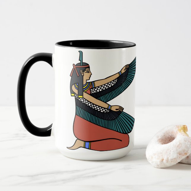 Caneca Arte da Mitologia Egípcia Antiga (Com Donut)