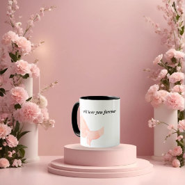 Caneca Arte de Amor Mão - Pai e Criança Segurando Han
