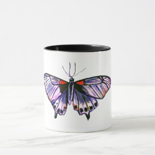 Caneca Arte de aquarela borboleta