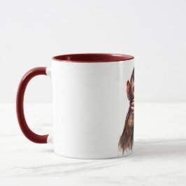 Caneca Arte de Aquarela do Macaco 'Falar Nada Mau'