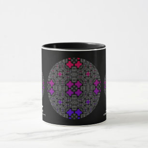 Caneca Arte de caleidoscópio 13