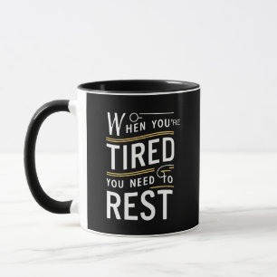 Caneca Arte de Citação Motivacional Minimalista