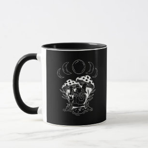 Caneca Arte de Cogumelo Aesthetic Goblincore e Cottagecor