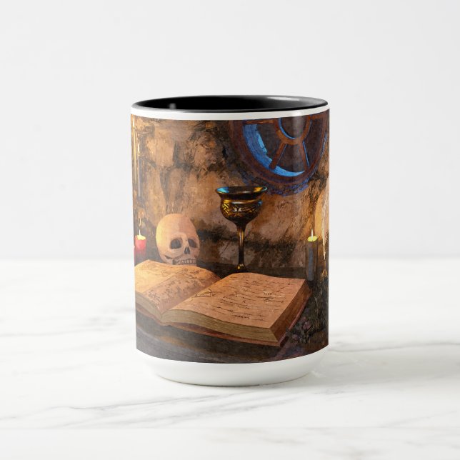 Caneca Arte de Estudo Iluminado por Velas da Academia Som (Centro)