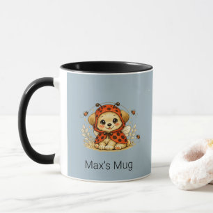 Caneca Arte de Fantasia de Cachorro com Fantasia de Joani