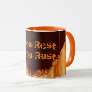 Caneca Arte de ferrugem personalizável Legal Divertido Ún