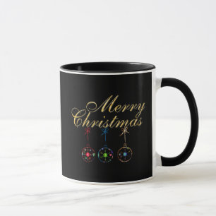 Caneca Arte de Neve Feliz Natal Elegante