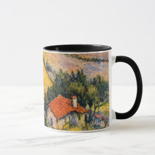 Caneca Arte de paisagem toscana   impressão de pintura do