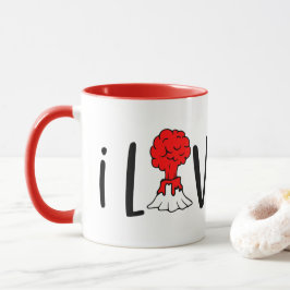 Caneca arte de palavra Namorados