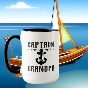 Caneca Arte de palavras do Capitão Avô legal