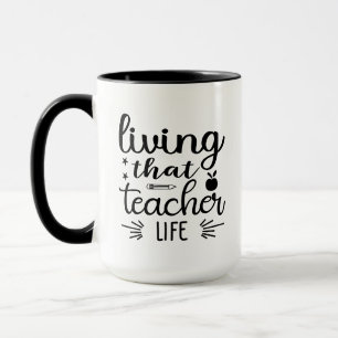 Caneca Arte de Palavras Vida de Professor