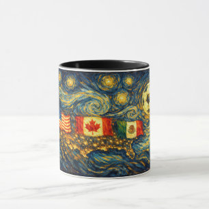 Caneca Arte de Parede de Arte Fina Estilo Van Gogh EUA MX