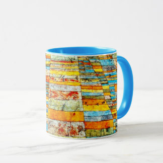 Caneca Arte de Paul Klee: Estrada e Caminhos Laterais