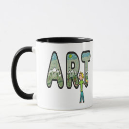 Caneca Arte de Pintura Artista