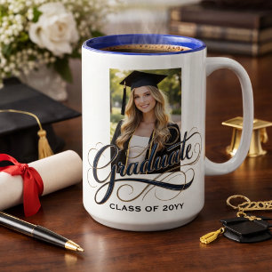 Caneca Arte de Roteiro de Graduado Elegante com Funcional