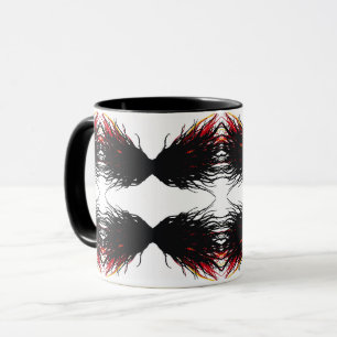 Caneca Arte de Tinta Alcoólica Abstrata dos 7 Pecados Cap
