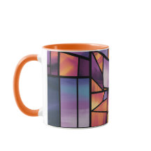 Arte de Vidro Geométrica Manchada Vibrada