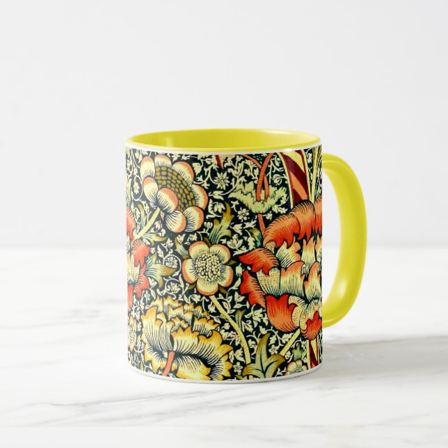 Caneca Arte de William Morris Mug (Frente Esquerda)