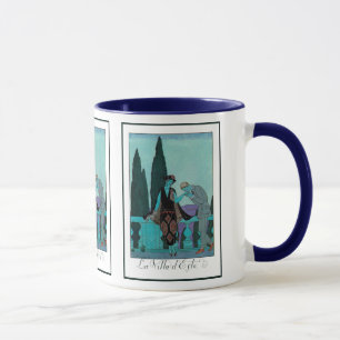 Caneca Arte Deco Antiga La Villa d'Este por George Barbie