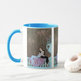 Caneca Arte Deco Antigo Fogos de Artifício Le Feu, George