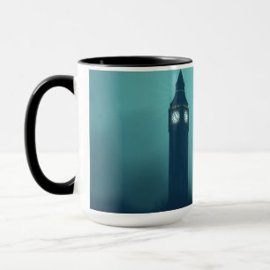 Caneca Arte Deco Moderna Londres Paisagem Urbana Nebulosa