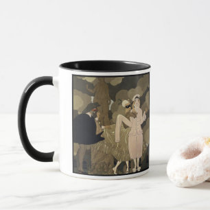 Caneca Arte Deco Vintage, Surpresa de George Barbier