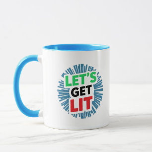 Caneca Arte Digital Gráfico de Natal do vamos