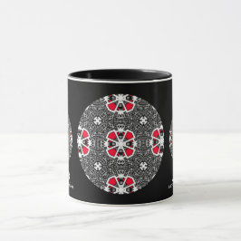 Caneca Arte do caleidoscópio de 16