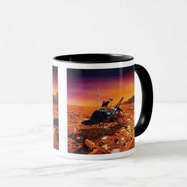 Caneca Arte do Conceito Artístico do Mars Polar Lander da (Frente Esquerda)