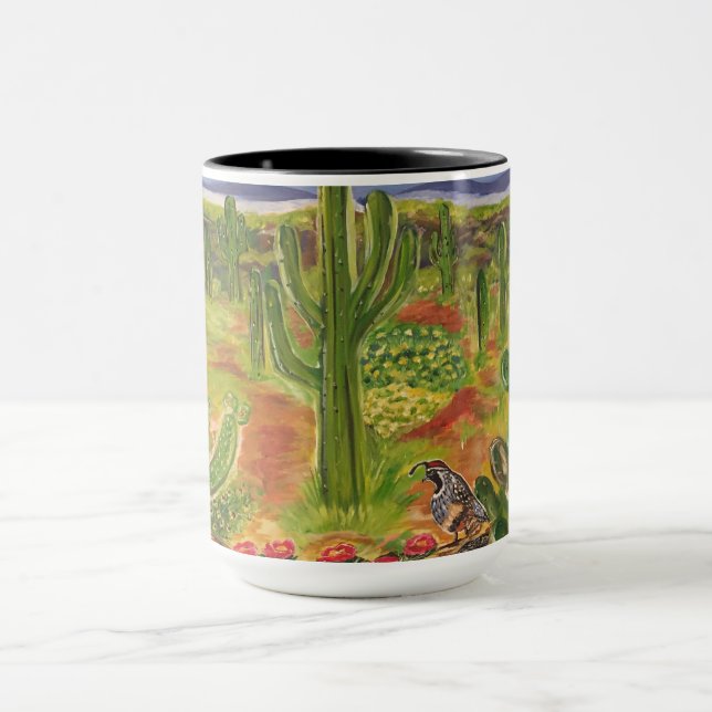 Caneca Arte do Deserto do Arizona (Centro)