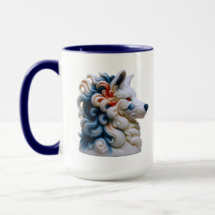 Caneca Arte do Lobo no Café
