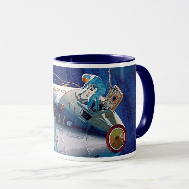 Caneca Arte do Módulo de Comando e Serviço da Apollo 15 d (Frente Esquerda)