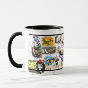 Caneca Arte do nariz do bombardeiro - WW II