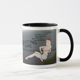 Caneca Arte do nariz do tempo de instrução B-25