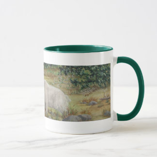 Caneca Arte dos animais selvagens das cabras de montanha
