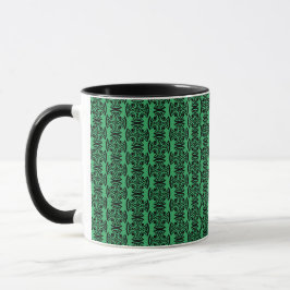 Caneca Arte Fina da Antiga Cruz Celta com Entrelaçamento