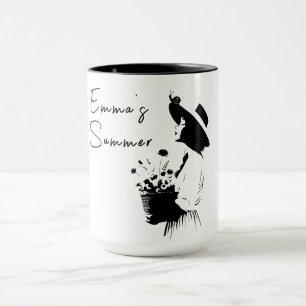 Caneca Arte Floral da Garden Girl Personalizada