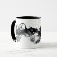 Arte Fluido Abstrato Preto e Branco Luz e Escuridã