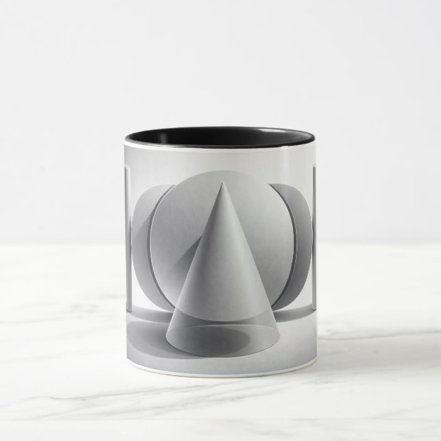 Caneca Arte Geométrica Moderna Minimalista (Centro)